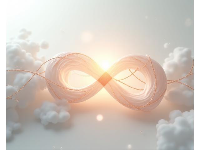 Visualisation artistique d'un cycle interconnecté symbolisant le corps, l'esprit et l'âme, avec des éléments de la nature et de la géométrie sacrée.