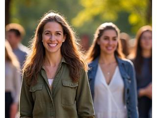 Un groupe d'employés participant à un exercice de team building axé sur le bien-être en plein air